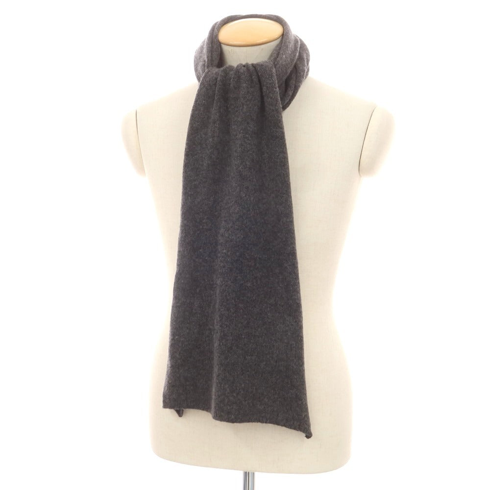 【中古】ボルゴ トレビゾ Borgo Treviso カシミヤ マフラー ダークグレー【 状態ランクB 】【 メンズ 】