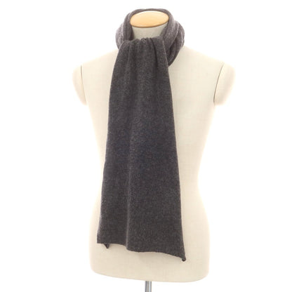 【中古】ボルゴ トレビゾ Borgo Treviso カシミヤ マフラー ダークグレー【 状態ランクB 】【 メンズ 】