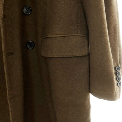 【中古】ベルベスト Belvest カシミヤ ダブルブレストコート オリーブ【 50 】【 状態ランクC 】【 メンズ 】