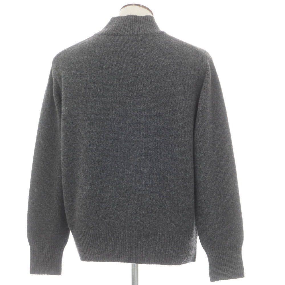 【中古】レンコントラント RENCONTRANT カシミヤ ハイネック プルオーバーニット ダークグレー【 L 】【 状態ランクB 】【 メンズ 】