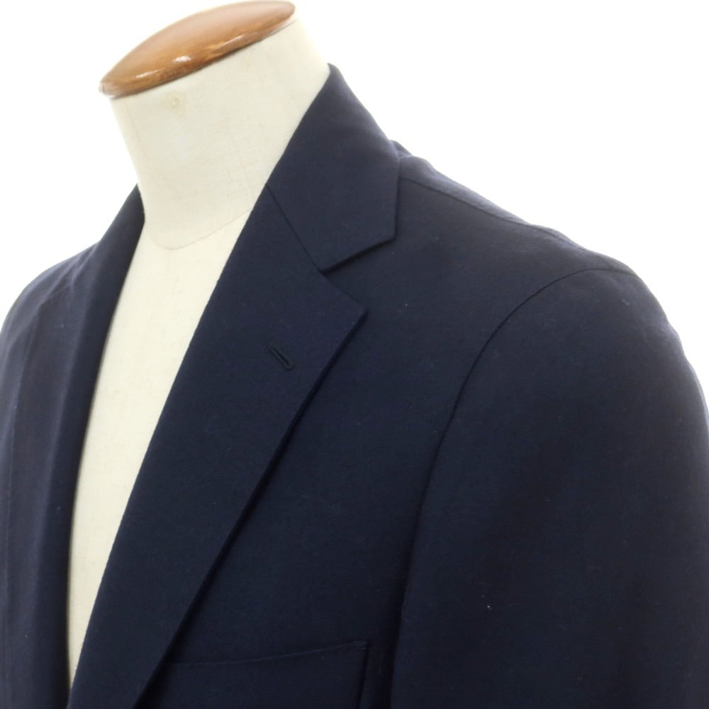 【中古】ベルベスト Belvest ダブルフェイスウール 3つボタンスーツ ネイビー【 48 】【 状態ランクC 】【 メンズ 】