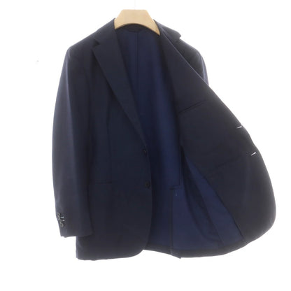 【中古】ベルベスト Belvest ダブルフェイスウール 3つボタンスーツ ネイビー【 48 】【 状態ランクC 】【 メンズ 】