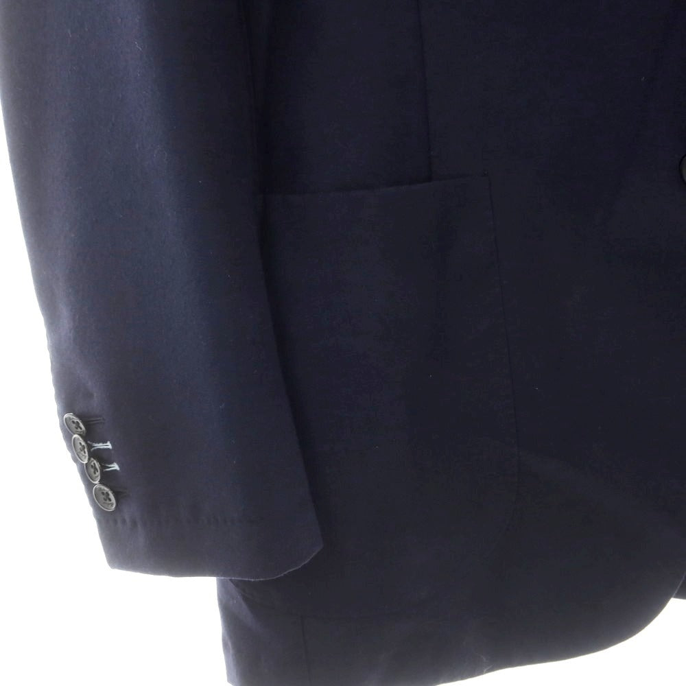 【中古】ベルベスト Belvest ダブルフェイスウール 3つボタンスーツ ネイビー【 48 】【 状態ランクC 】【 メンズ 】