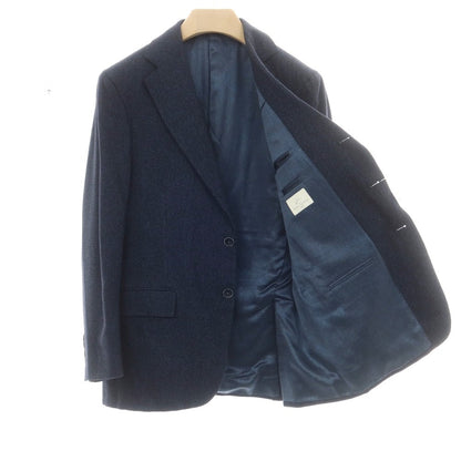 【中古】アンドレア カンパーニャ ANDOREA CAMPAGNA ウールコットン 3つボタンスーツ ネイビー【 50 】【 状態ランクB 】【 メンズ 】