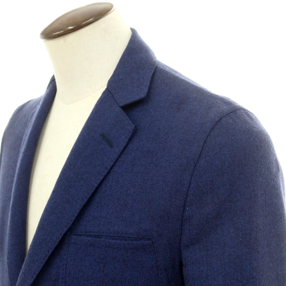 【中古】ベルベスト Belvest ダブルフェイスウール アンコンジャケット ネイビー【 50 】【 状態ランクC 】【 メンズ 】