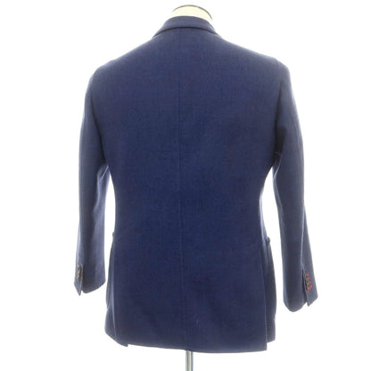 【中古】ベルベスト Belvest ダブルフェイスウール アンコンジャケット ネイビー【 50 】【 状態ランクC 】【 メンズ 】