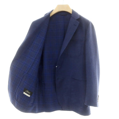 【中古】ベルベスト Belvest ダブルフェイスウール アンコンジャケット ネイビー【 50 】【 状態ランクC 】【 メンズ 】