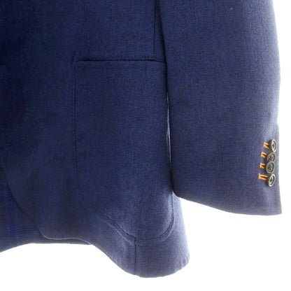 【中古】ベルベスト Belvest ダブルフェイスウール アンコンジャケット ネイビー【 50 】【 状態ランクC 】【 メンズ 】