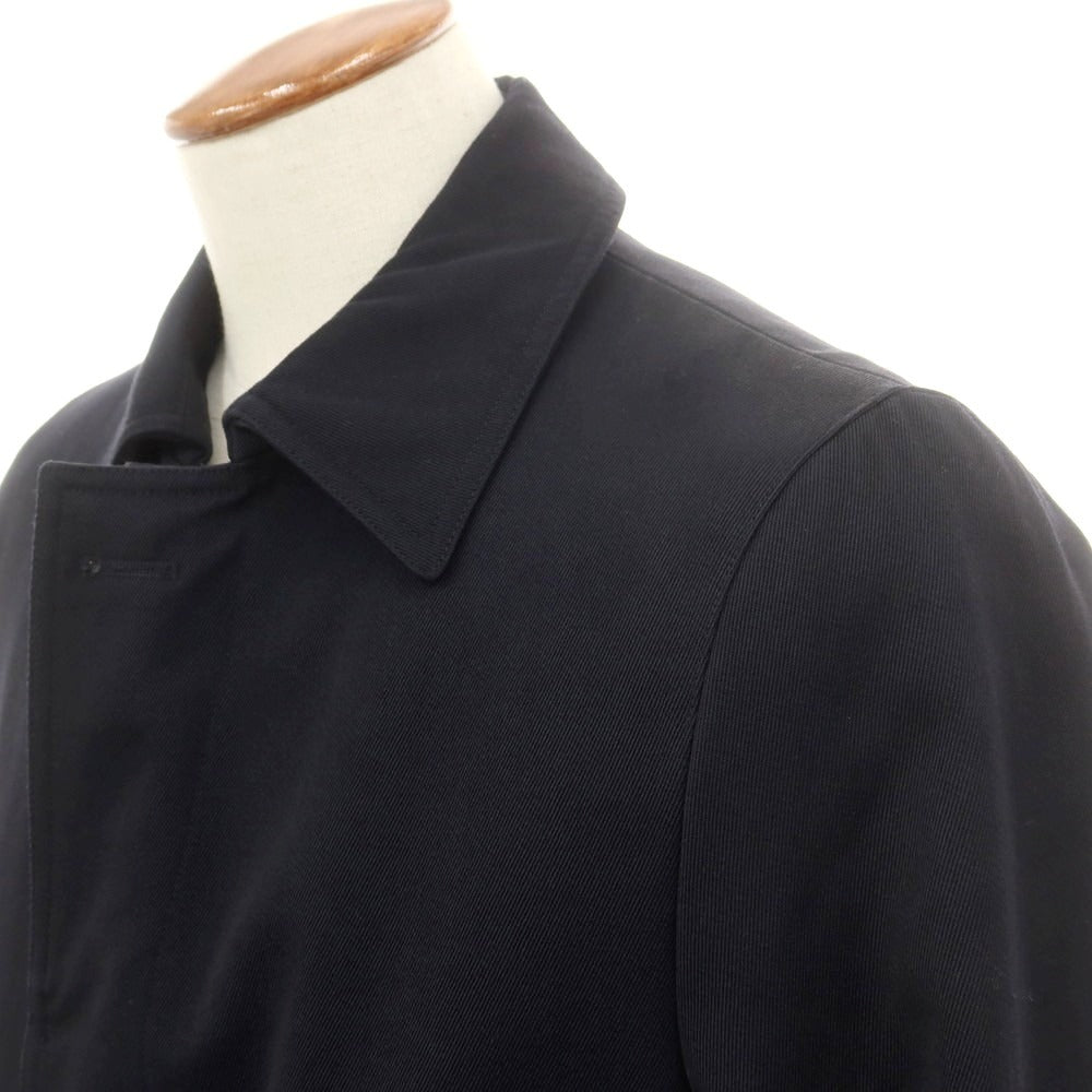 【中古】ラルディーニ LARDINI ウールコットン 中綿 ステンカラーコート ダークネイビー【 48 】【 状態ランクC 】【 メンズ 】