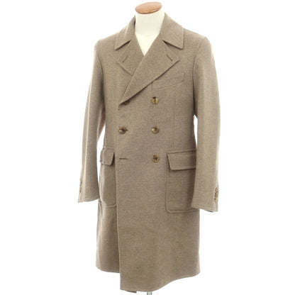 【中古】ベルベスト Belvest トゥモローランド別注 ウールカシミヤ ダブルブレストコート ベージュ【 48 】【 状態ランクB 】【 メンズ 】