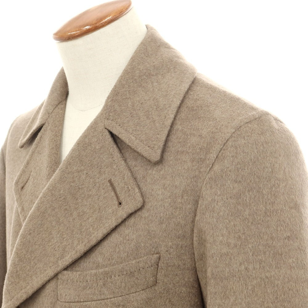 【中古】ベルベスト Belvest トゥモローランド別注 ウールカシミヤ ダブルブレストコート ベージュ【 48 】【 状態ランクB 】【 メンズ 】