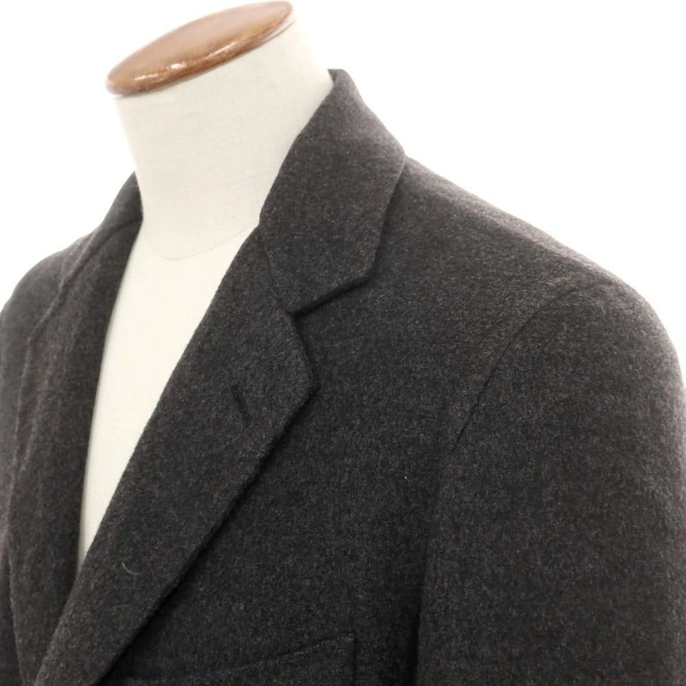 【中古】ベルベスト Belvest ウール アンコン チェスターフィールドコート ダークグレー【 48 】【 状態ランクB 】【 メンズ 】