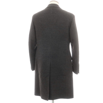 【中古】ベルベスト Belvest ウール アンコン チェスターフィールドコート ダークグレー【 48 】【 状態ランクB 】【 メンズ 】