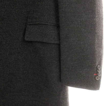 【中古】ベルベスト Belvest ウール アンコン チェスターフィールドコート ダークグレー【 48 】【 状態ランクB 】【 メンズ 】