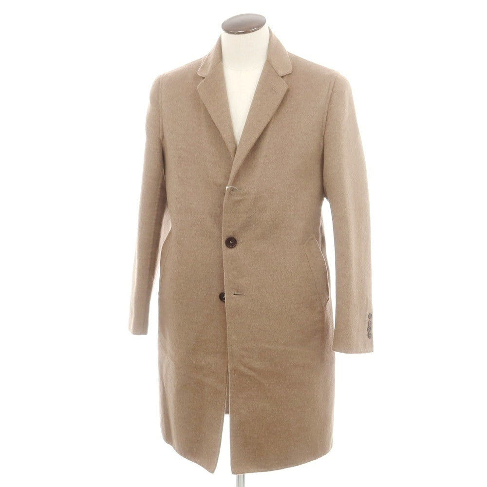 【中古】サルトリオ Sartorio ウールアンゴラ アンコン チェスターフィールドコート ブラウン【 50 】【 状態ランクB 】【 メンズ 】