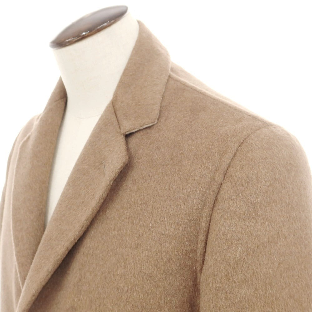 【中古】サルトリオ Sartorio ウールアンゴラ アンコン チェスターフィールドコート ブラウン【 50 】【 状態ランクB 】【 メンズ 】