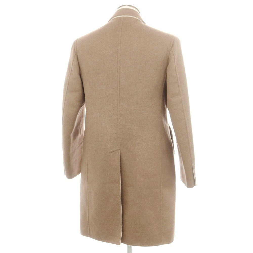 【中古】サルトリオ Sartorio ウールアンゴラ アンコン チェスターフィールドコート ブラウン【 50 】【 状態ランクB 】【 メンズ 】