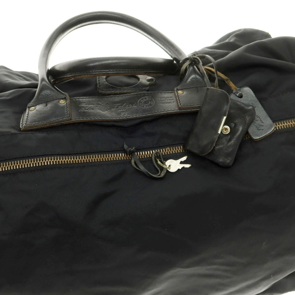 [Used] Felisi P3 Nylon Boston Bag Black [Condition Rank D] [Men&