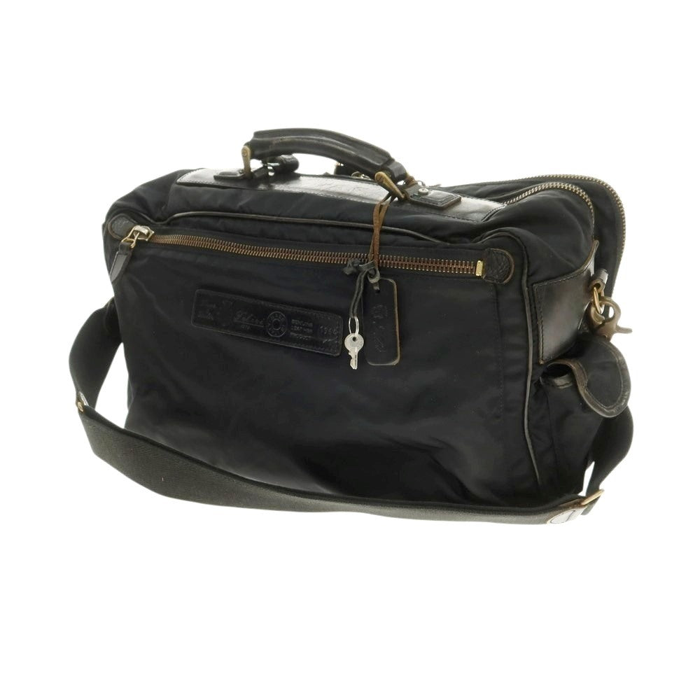 【中古】フェリージ Felisi 1964 ナイロン ブリーフケース ブラック【 状態ランクD 】【 メンズ 】