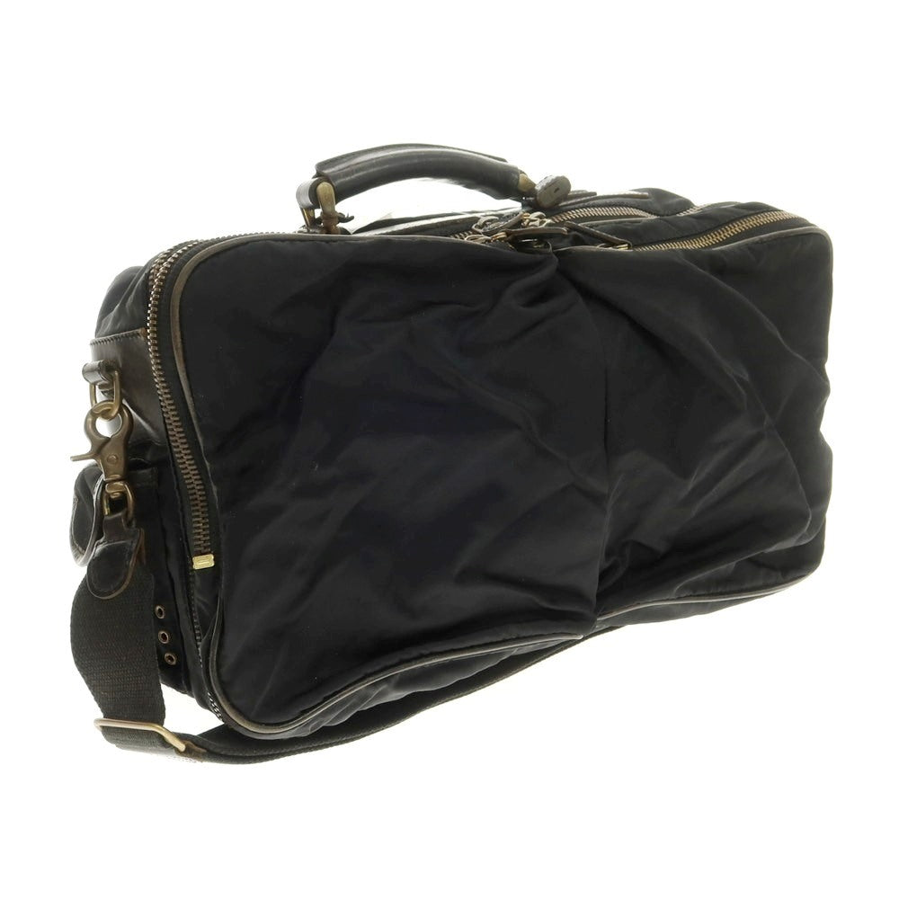 【中古】フェリージ Felisi 1964 ナイロン ブリーフケース ブラック【 状態ランクD 】【 メンズ 】