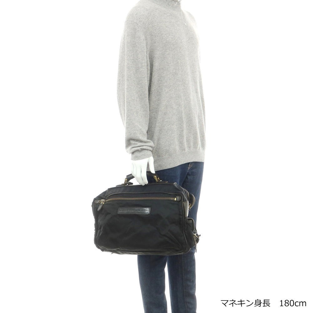 【中古】フェリージ Felisi 1964 ナイロン ブリーフケース ブラック【 状態ランクD 】【 メンズ 】