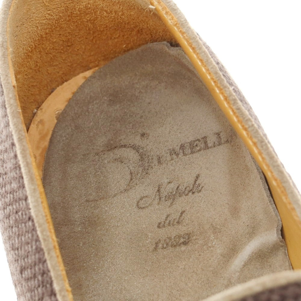 【中古】ディメッラ DI MELLA ジュートキャンバス ローファー アッシュブラウン【 6 】【 状態ランクC 】【 メンズ 】