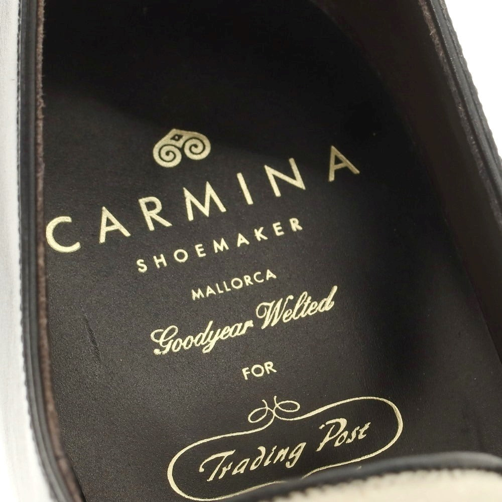 【中古】【未使用】カルミナ CARMINA トレーディングポスト別注 コンビ ダブルモンク ドレスシューズ ブラックxナチュラル【 7 1/2 】【 状態ランクS 】【 メンズ 】