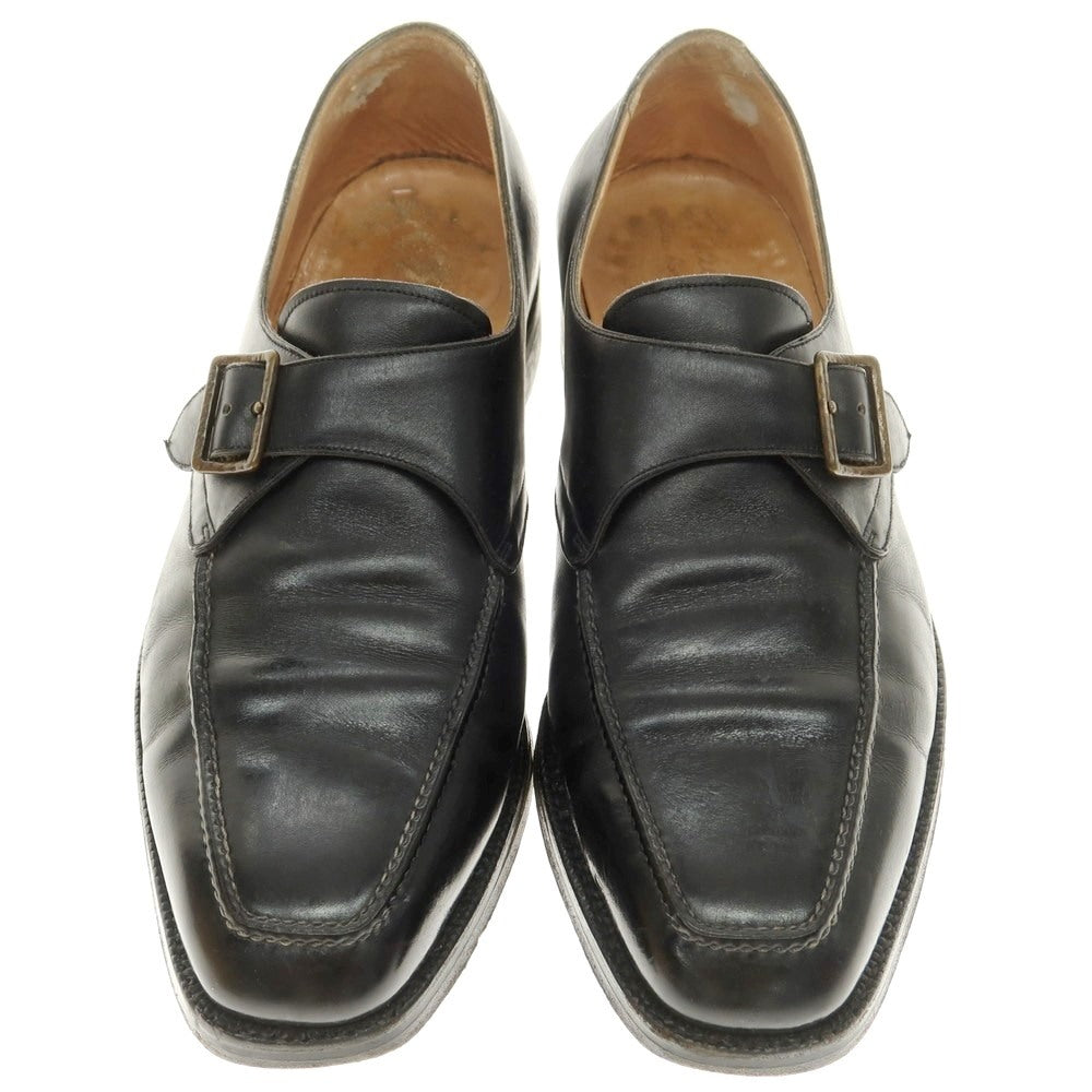 【中古】シルバノラッタンジ Silvano Lattanzi シングルモンク ドレスシューズ ブラック【 25位 】【 状態ランクD 】【 メンズ 】
