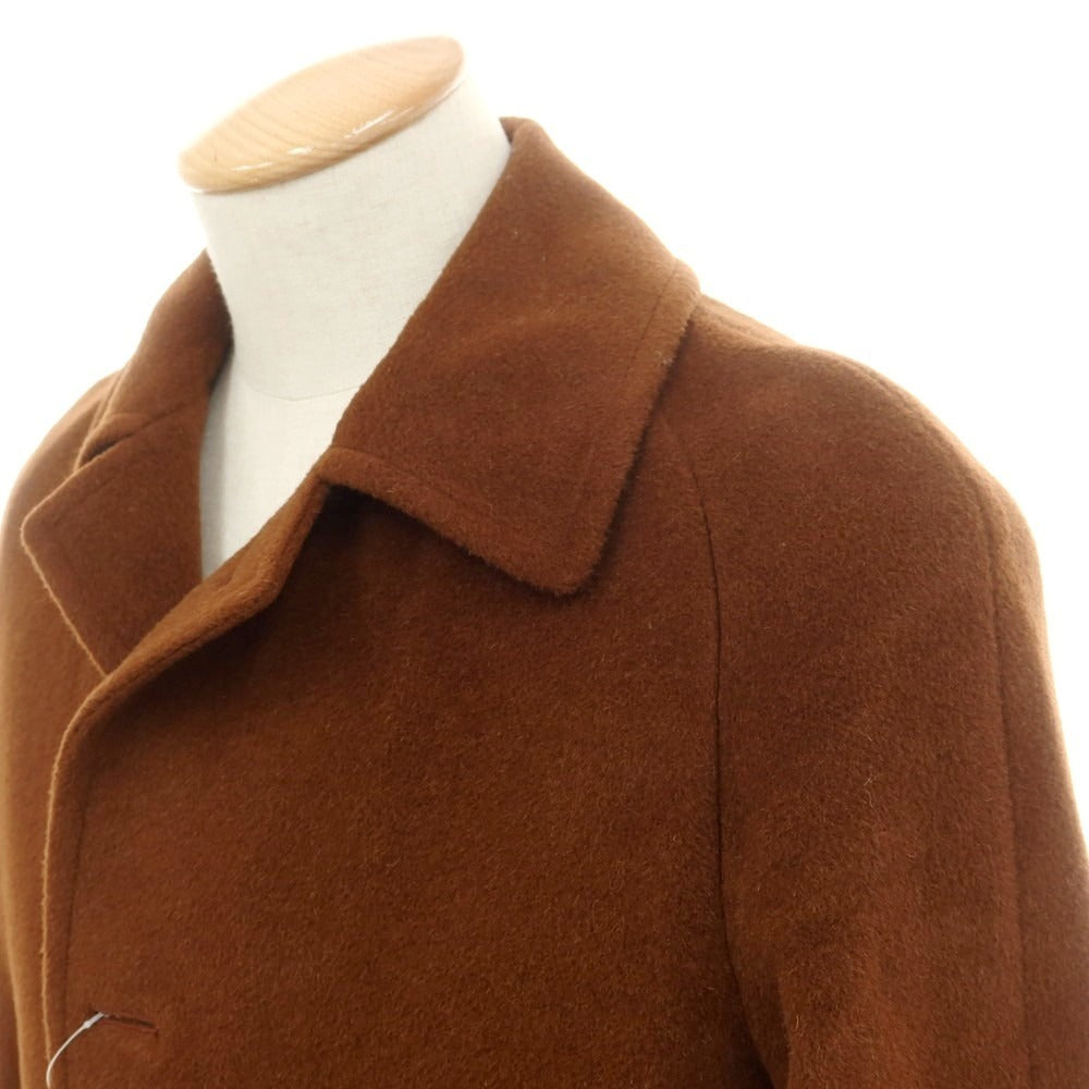 【中古】タリアトーレ TAGLIATORE アルパカウール ステンカラーコート オレンジブラウン【 サイズ42 】【 状態ランクB 】【 メンズ 】 [CPD]