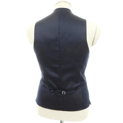 【中古】スーツセレクト SUIT SELECT ストレッチウール ベスト ジレ ネイビー【 Y4 】【 状態ランクA 】【 メンズ 】