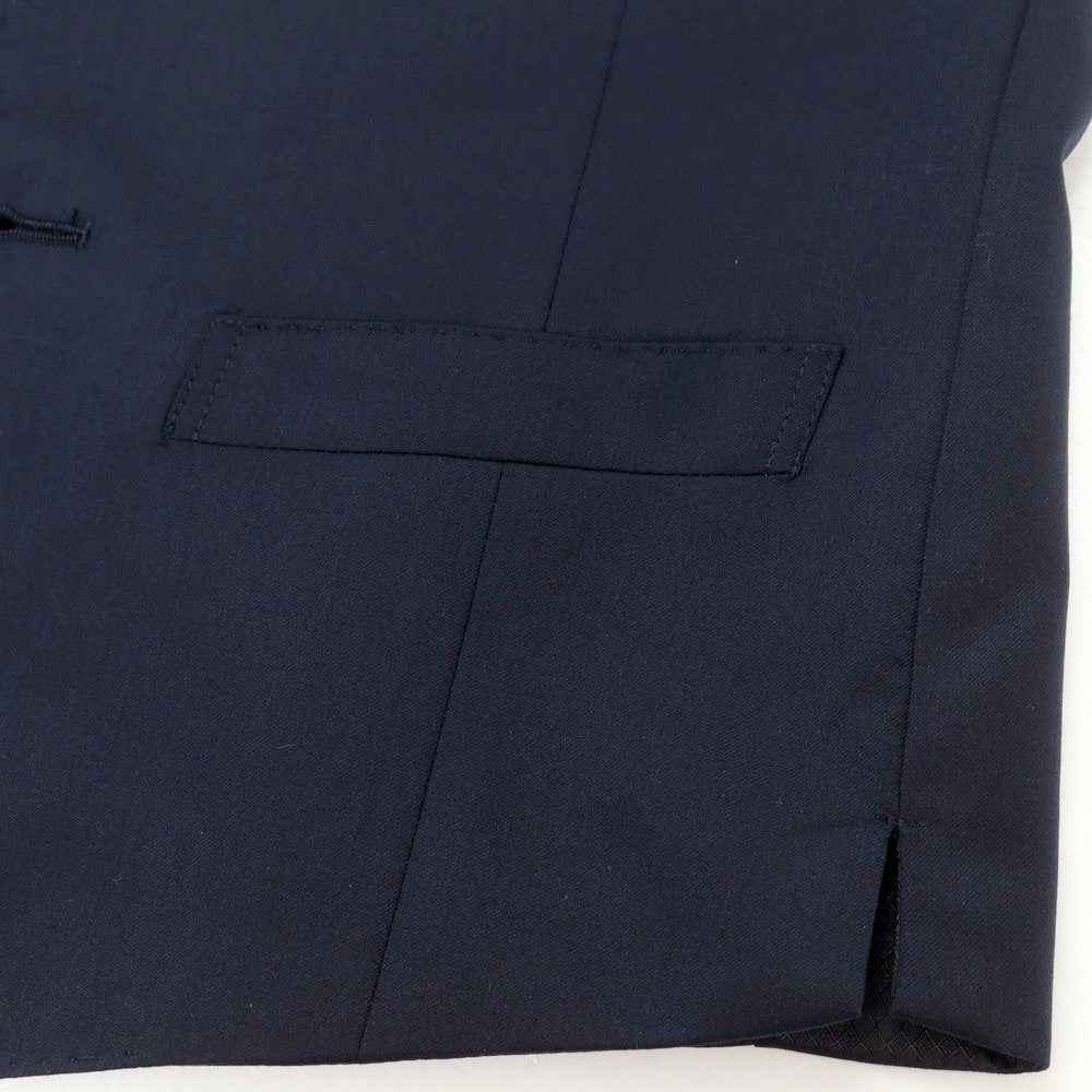 【中古】スーツセレクト SUIT SELECT ストレッチウール ベスト ジレ ネイビー【 Y4 】【 状態ランクA 】【 メンズ 】