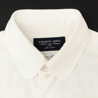 [Used] Makers Shirt Kamakura Cotton Tab Collar Dress Shirt White [No description (S rank)] [Condition rank C] [Men&