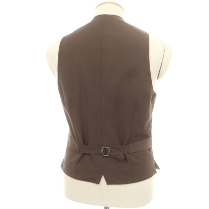 【新品】ラルディーニ LARDINI ウール カジュアル系ジレ ベスト ブラウン系【 44 】【 状態ランクN 】【 メンズ 】