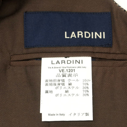 【新品】ラルディーニ LARDINI ウール カジュアル系ジレ ベスト ブラウン系【 44 】【 状態ランクN 】【 メンズ 】