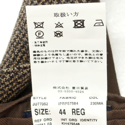 【新品】ラルディーニ LARDINI ウール カジュアル系ジレ ベスト ブラウン系【 44 】【 状態ランクN 】【 メンズ 】