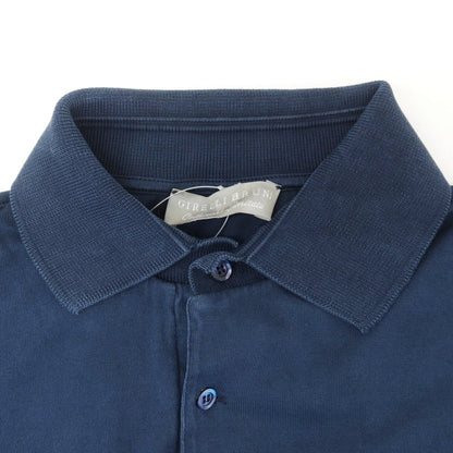 【中古】ジレリブルーニ Girelli Bruni コットン 半袖ポロシャツ ネイビー【 48 】【 状態ランクB 】【 メンズ 】