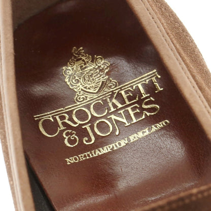 【中古】クロケットアンドジョーンズ CROCKETT&amp;JONES RICHMOND スエード コインローファー ブラウン【 6 1/2E 】【 状態ランクB 】【 メンズ 】
