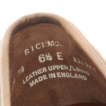 【中古】クロケットアンドジョーンズ CROCKETT&amp;JONES RICHMOND スエード コインローファー ブラウン【 6 1/2E 】【 状態ランクB 】【 メンズ 】