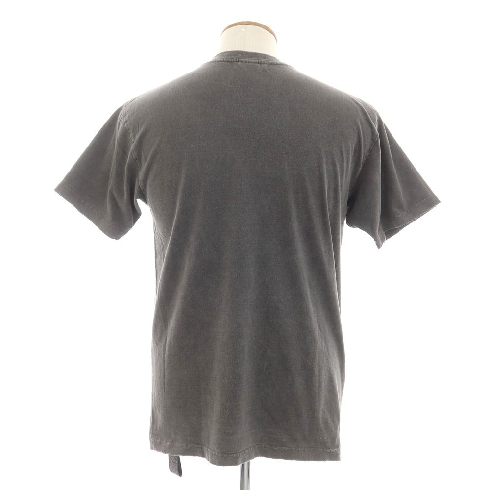 【中古】ラムロフ LAMROF 2025年春夏 ダメージ加工 コットン クルーネック 半袖Ｔシャツ ダークグレー【 2 】【 状態ランクA 】【 メンズ 】