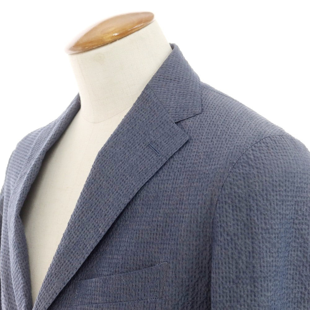 【中古】タリアトーレ TAGLIATORE ストレッチコットン 2つボタンスーツ ブルーグレー【 46 】【 状態ランクA 】【 メンズ 】