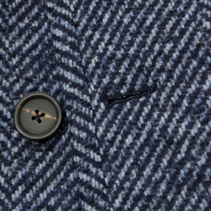 【中古】ラルディーニ LARDINI ウールアルパカ ダブルブレストコート ブルー【 52 】【 状態ランクB 】【 メンズ 】