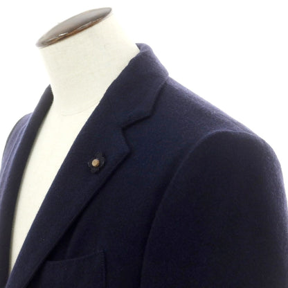 【中古】ラルディーニ LARDINI ウールカシミヤ テーラードジャケット ネイビー【 52 】【 状態ランクC 】【 メンズ 】
