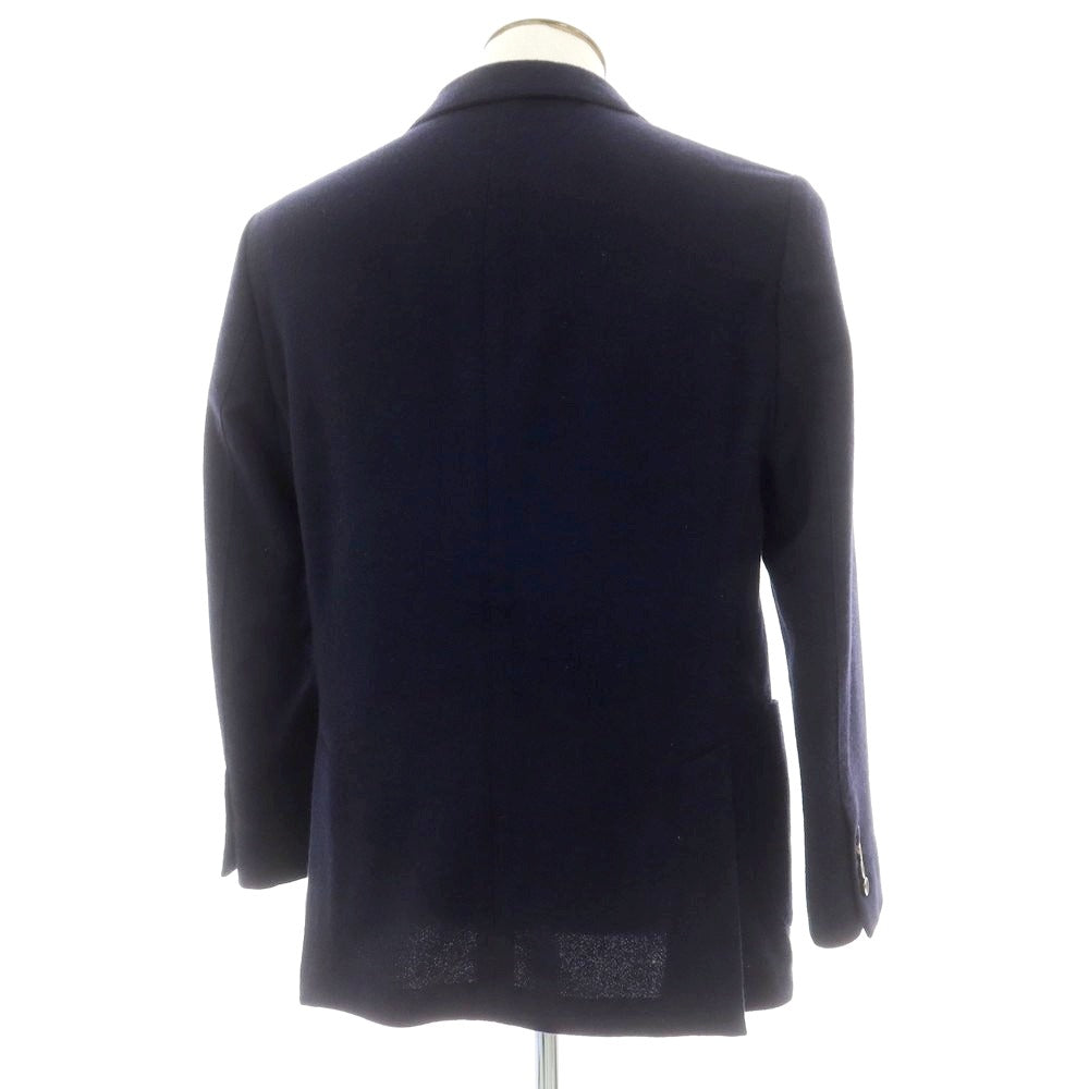 【中古】ラルディーニ LARDINI ウールカシミヤ テーラードジャケット ネイビー【 52 】【 状態ランクC 】【 メンズ 】