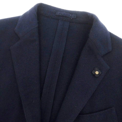 【中古】ラルディーニ LARDINI ウールカシミヤ テーラードジャケット ネイビー【 52 】【 状態ランクC 】【 メンズ 】