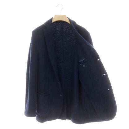 【中古】ラルディーニ LARDINI ウールジャージー カジュアルジャケット ネイビー【 XL 】【 状態ランクB 】【 メンズ 】