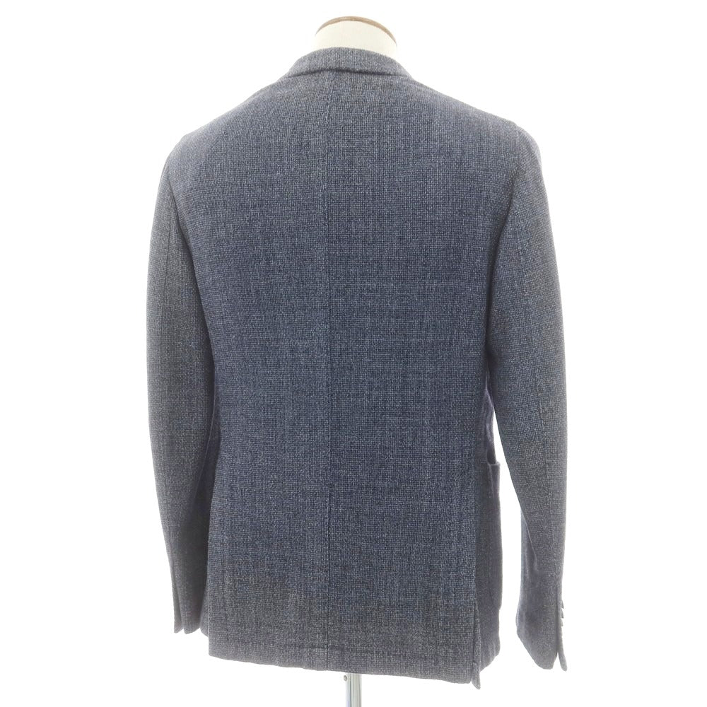 【中古】ボリオリ BOGLIOLI ウールコットン COAT テーラードジャケット グレイッシュネイビー【 46 】【 状態ランクB 】【 メンズ 】
