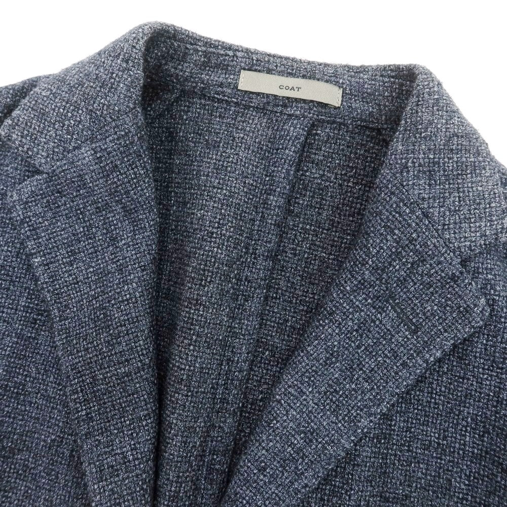 【中古】ボリオリ BOGLIOLI ウールコットン COAT テーラードジャケット グレイッシュネイビー【 46 】【 状態ランクB 】【 メンズ 】