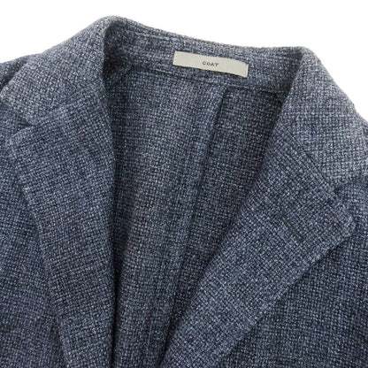 【中古】ボリオリ BOGLIOLI ウールコットン COAT テーラードジャケット グレイッシュネイビー【 46 】【 状態ランクB 】【 メンズ 】