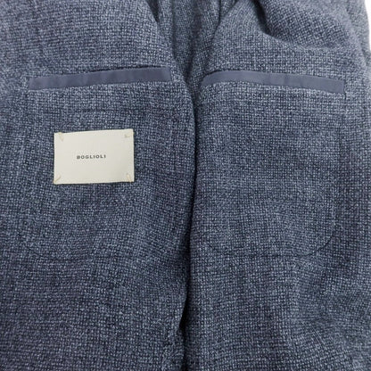 【中古】ボリオリ BOGLIOLI ウールコットン COAT テーラードジャケット グレイッシュネイビー【 46 】【 状態ランクB 】【 メンズ 】