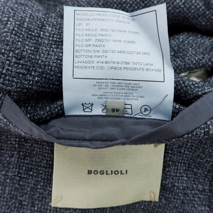 【中古】ボリオリ BOGLIOLI ウールコットン COAT テーラードジャケット グレイッシュネイビー【 46 】【 状態ランクB 】【 メンズ 】